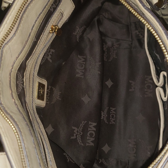 MCM Visetos Monogram Satchel Bag - Picture 14 of 17